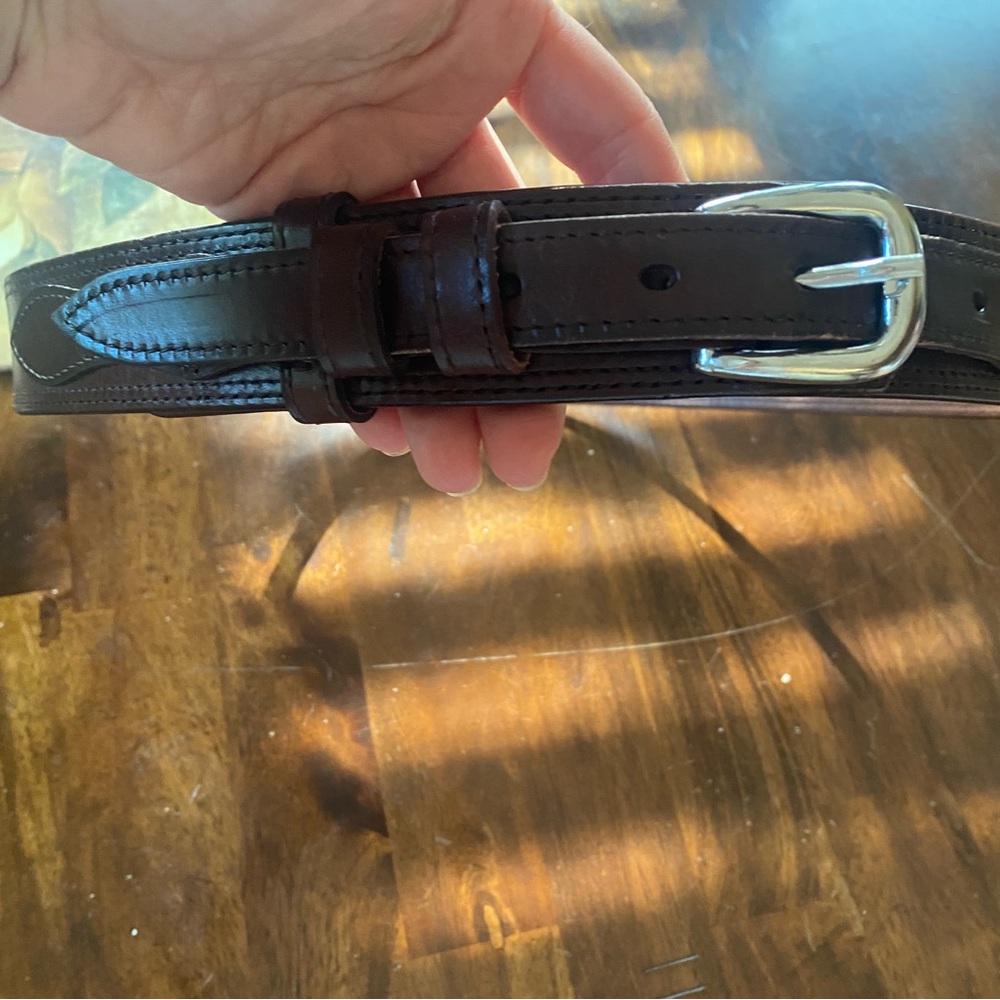Men's Brown Western Leather Belt